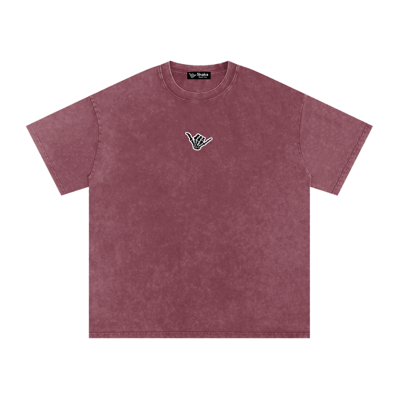 Snow Washed Fire Graphic Oversized Cotton T-Shirt