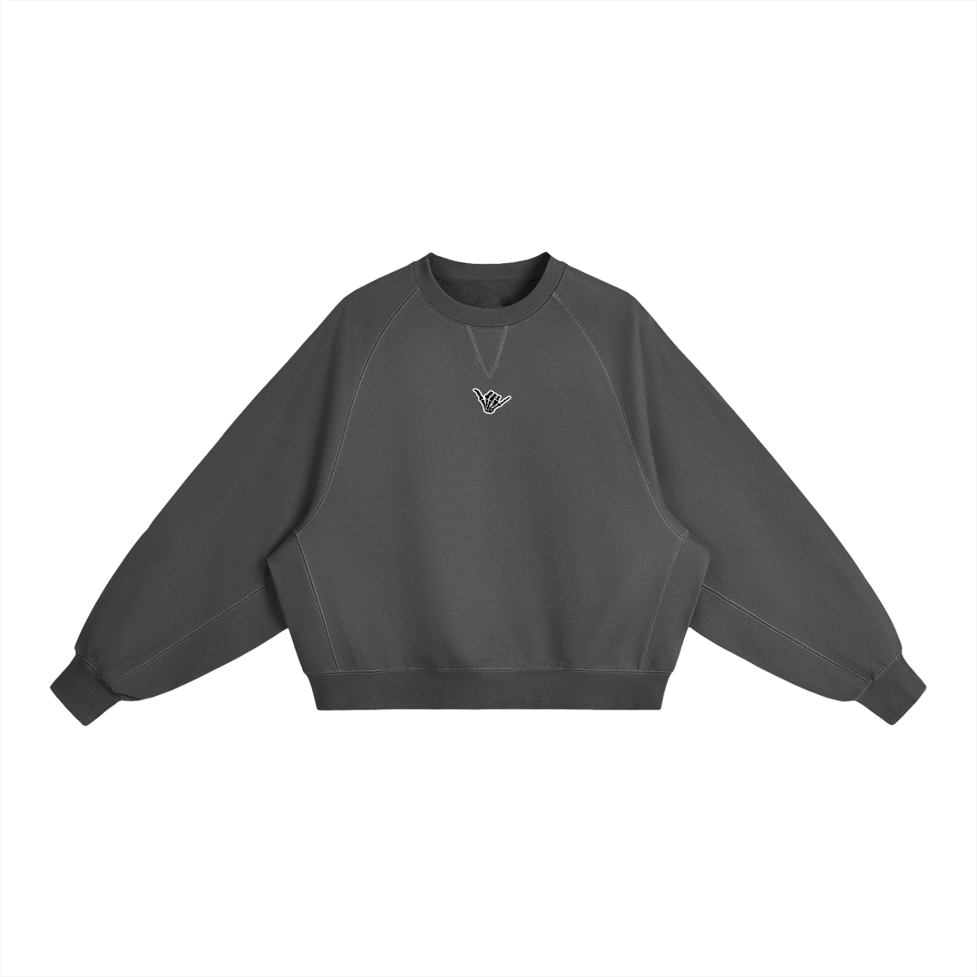 Heavyweight Fire Graphic Dolman Sleeve Boxy Sweatshirt