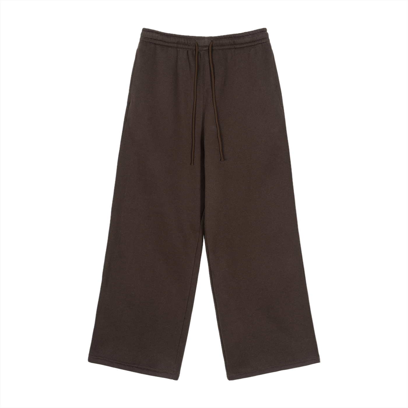 Fleece Fire Graphic Drawstring Straight-Leg Sweatpants