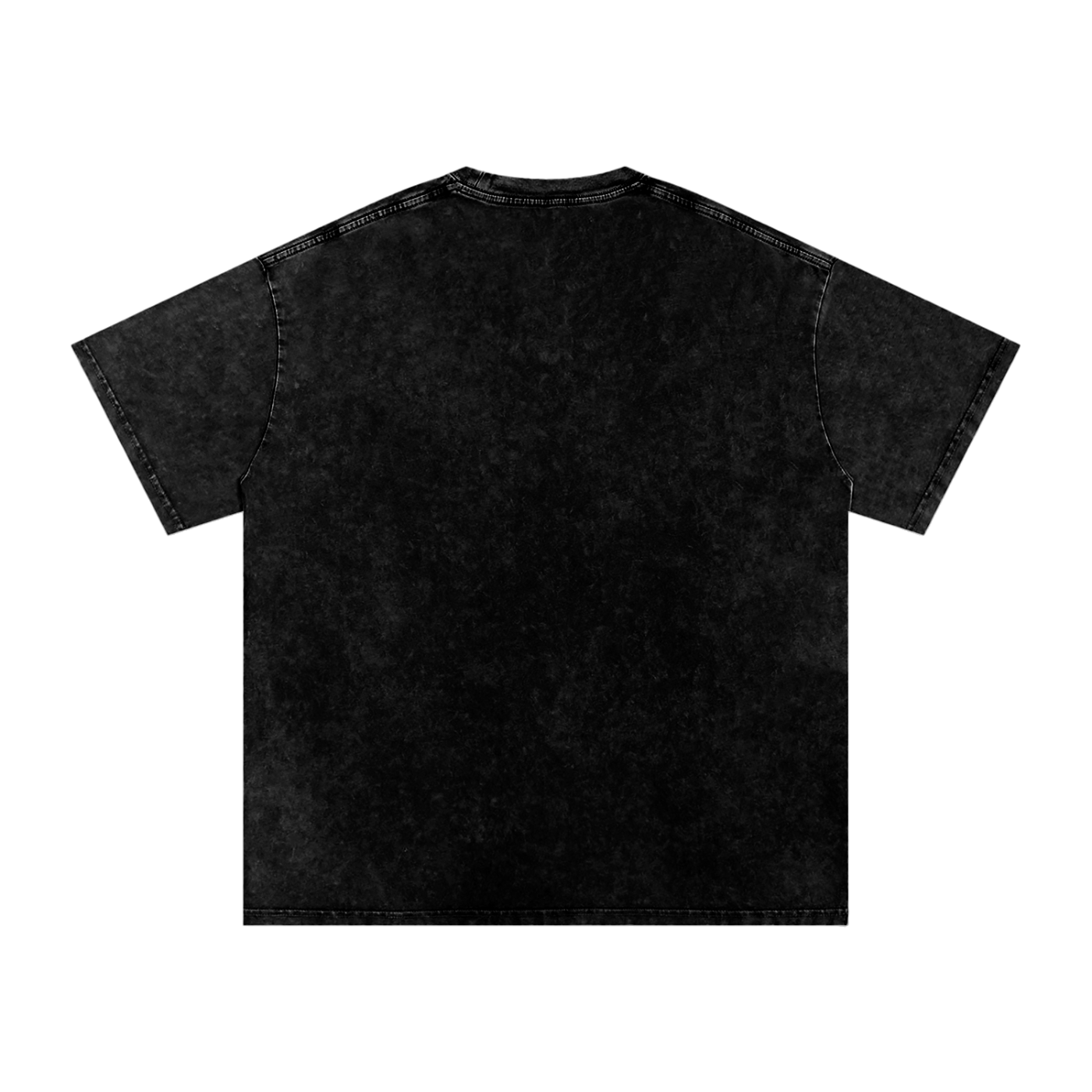 Snow Washed Oversized Board Graphic Cotton T-Shirt