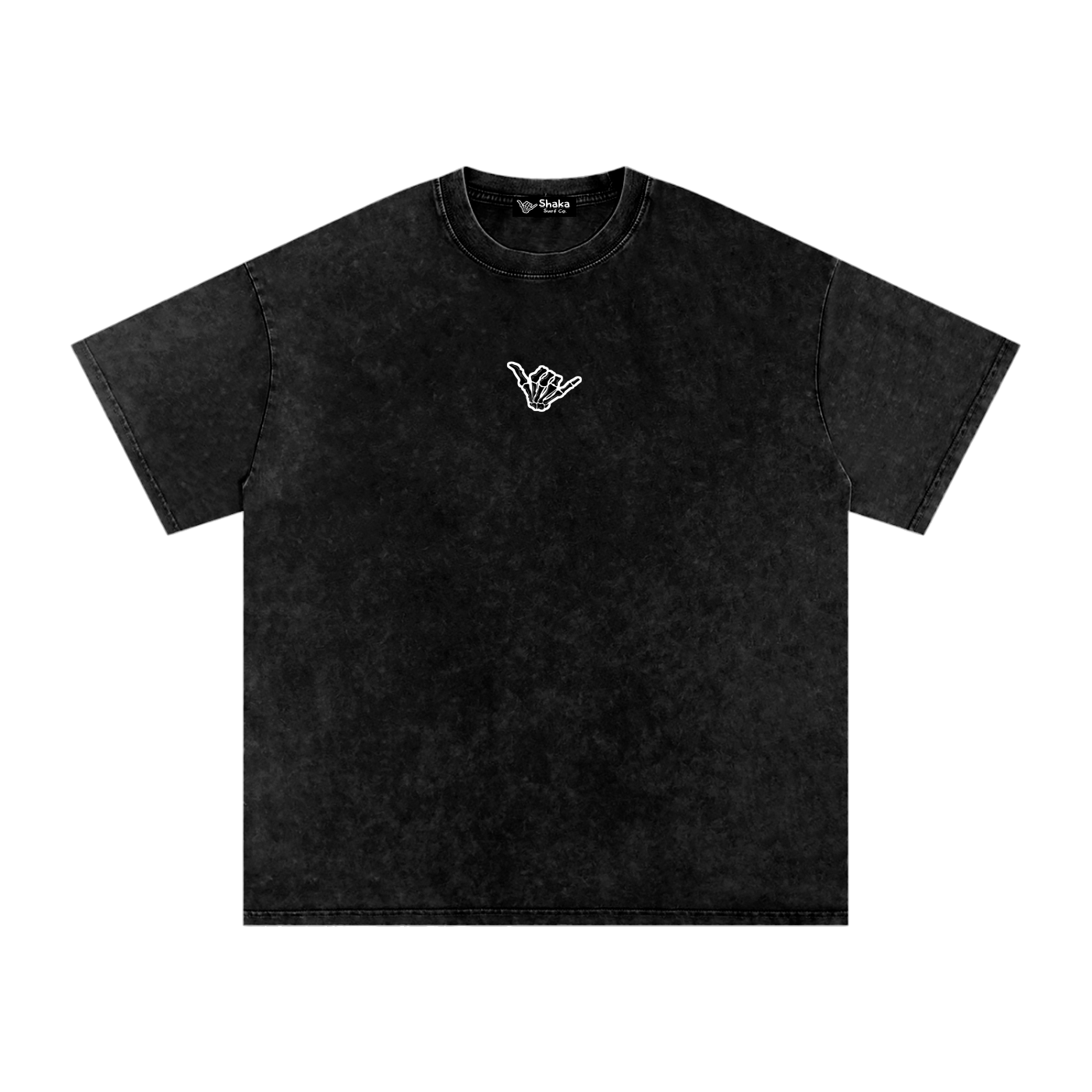 Snow Washed Fire Graphic Oversized Cotton T-Shirt