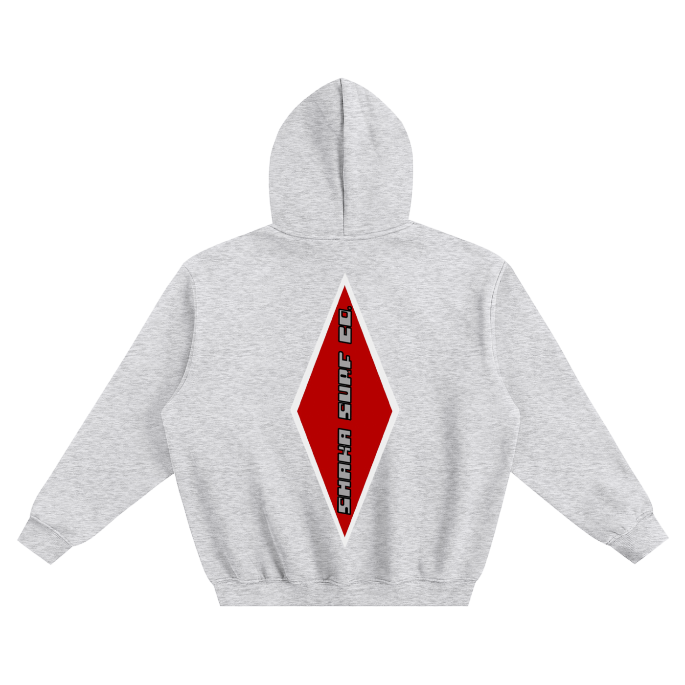Fleeced Diamond Graphic Boxy Hoodie