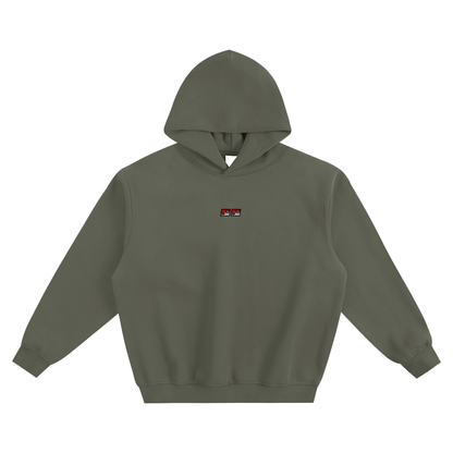 Fleeced Diamond Graphic Boxy Hoodie