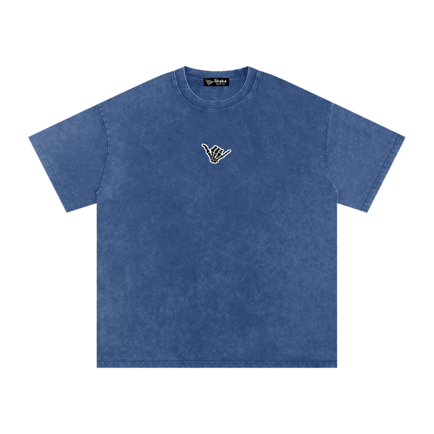 Snow Washed Fire Graphic Oversized Cotton T-Shirt
