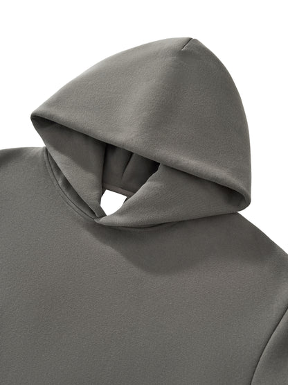 Fleeced Diamond Graphic Boxy Hoodie
