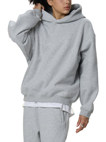 Fleeced Diamond Graphic Boxy Hoodie