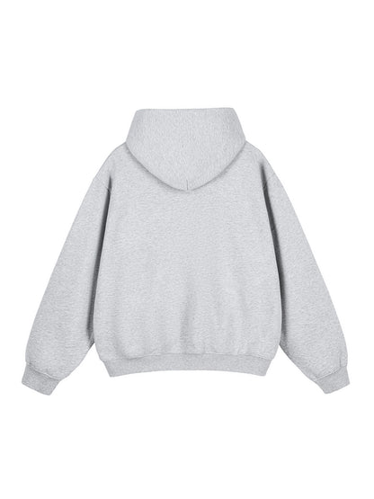 Fleeced Diamond Graphic Boxy Hoodie