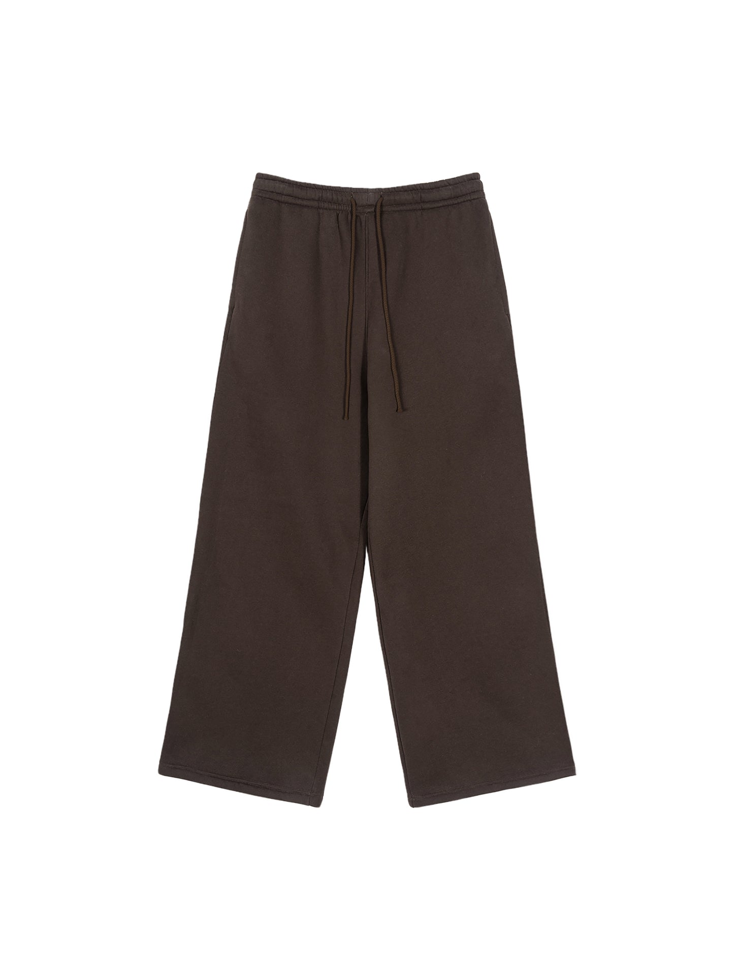 Fleece Fire Graphic Drawstring Straight-Leg Sweatpants