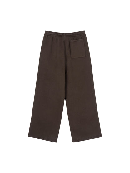 Fleece Fire Graphic Drawstring Straight-Leg Sweatpants