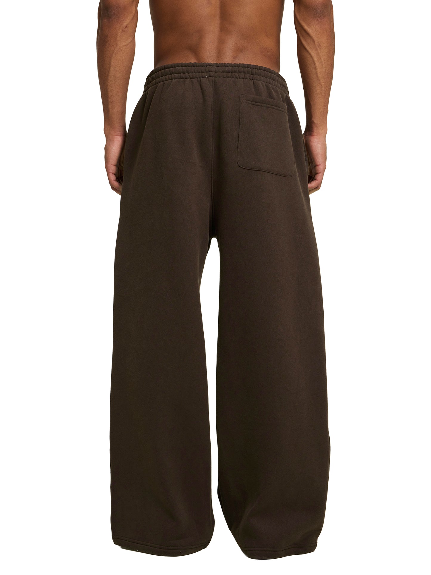 Fleece Fire Graphic Drawstring Straight-Leg Sweatpants