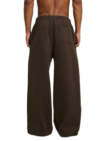 Fleece Fire Graphic Drawstring Straight-Leg Sweatpants