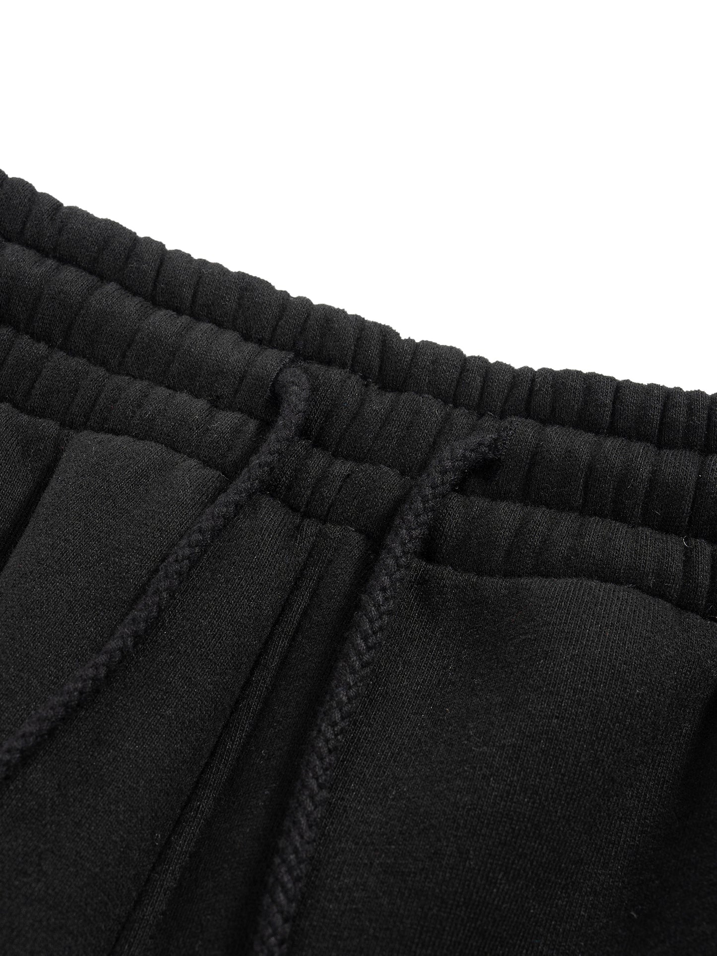 Fleece Fire Graphic Drawstring Straight-Leg Sweatpants