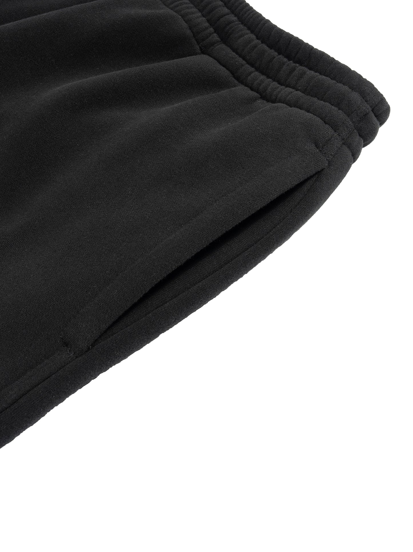 Fleece Fire Graphic Drawstring Straight-Leg Sweatpants