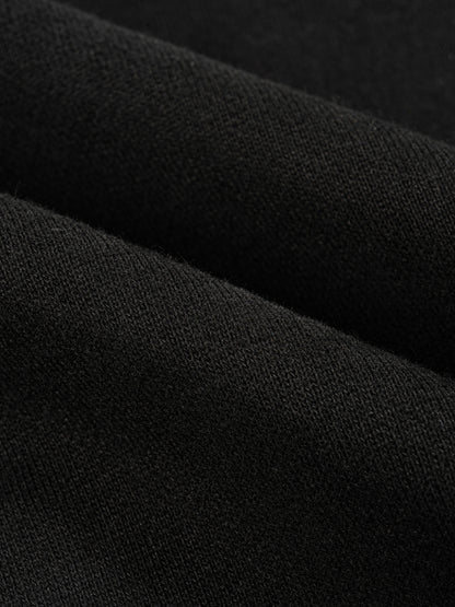 Fleece Fire Graphic Drawstring Straight-Leg Sweatpants