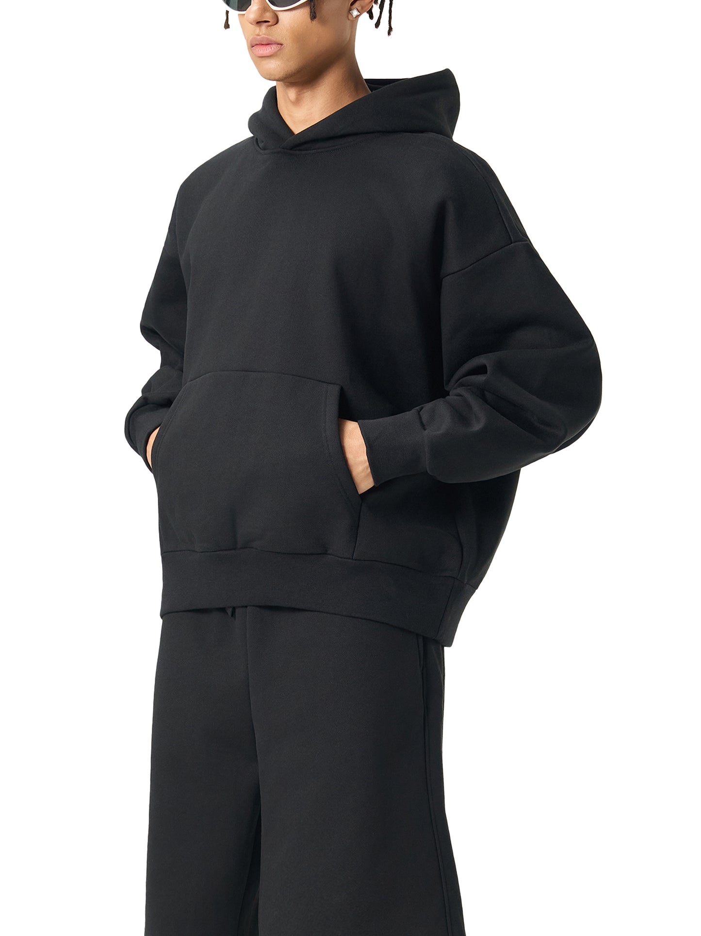 Heavyweight Tribal Surf Graphic Fleece Hoodie