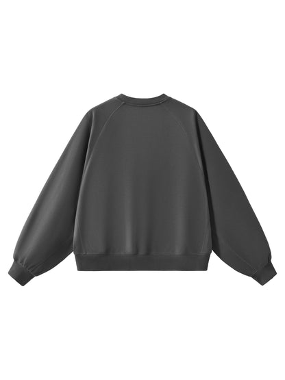 Heavyweight Fire Graphic Dolman Sleeve Boxy Sweatshirt